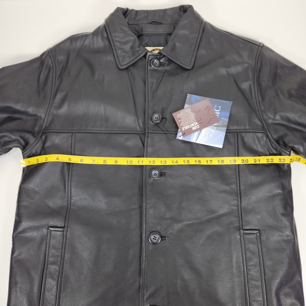 NWT North End Classic‎ Men's M Black Leather Jacket w/  Ezem™ System - Picture 14 of 16
